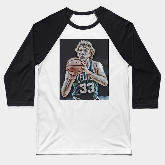 larry bird boston Baseball T-Shirt by sepuloh